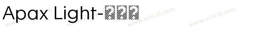 Apax Light字体转换